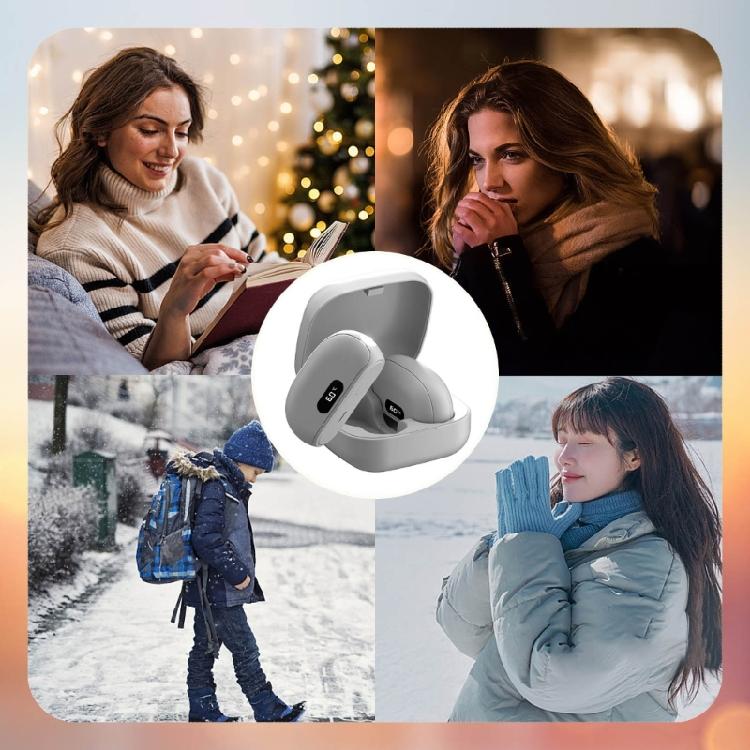 Rechargeable Split Type Hand Warmer 5S Heat Generation Adjustable Warmth Levels Travel Friendly Magnetic Attachment For