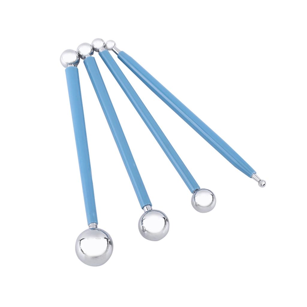 Stainless Steel Ball Shape Modeling Tool Set Clay Sculpey Smooth Tools