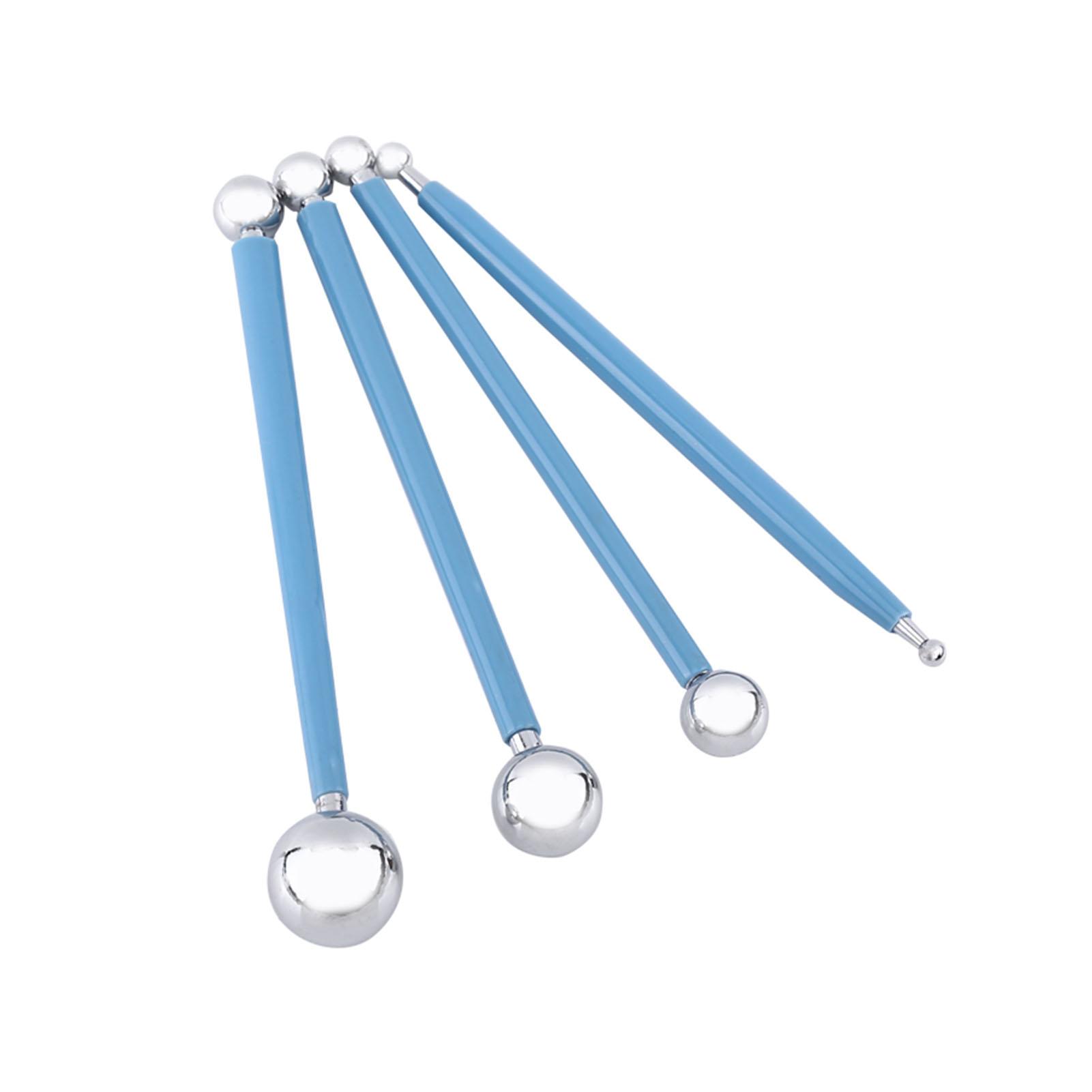 

Stainless Steel Ball Shape Modeling Tool Set Clay Sculpey Smooth Tools