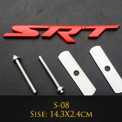 Metal 3D Car Rear Trunk Stickers For Charger Srt Emblem Badge Sxt Challenger Durango Viper Caliber Grill Emblem Badge Decoration