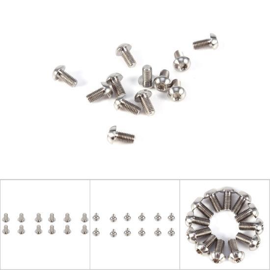 12 ks T25 Titanové slitiny Šrouby s hlavou Torx pro kotoučové brzdy pro jízdní kola(stříbrný)
