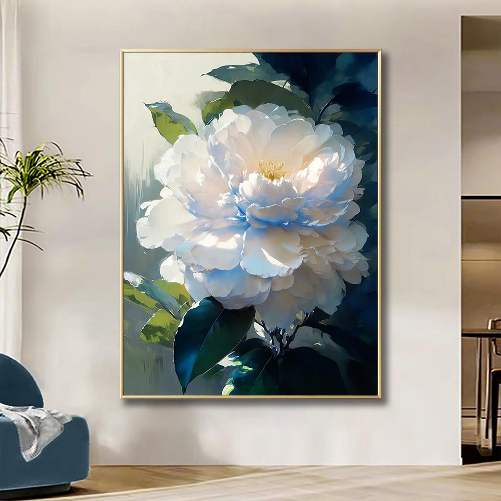 Big Flower Oil Paintings Print On Canvas Living Room Wall Art Decor Prints Modern Design Floral Posters Artwork