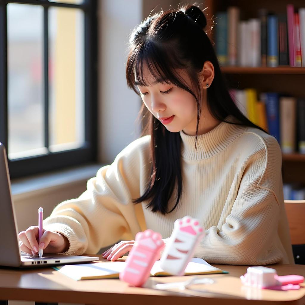 1 Pcs Cute Cat Claw Correction Tape White Out Corrector Correction Supplies Student Stationery School Office Supply (Color Random) Correction Tape
