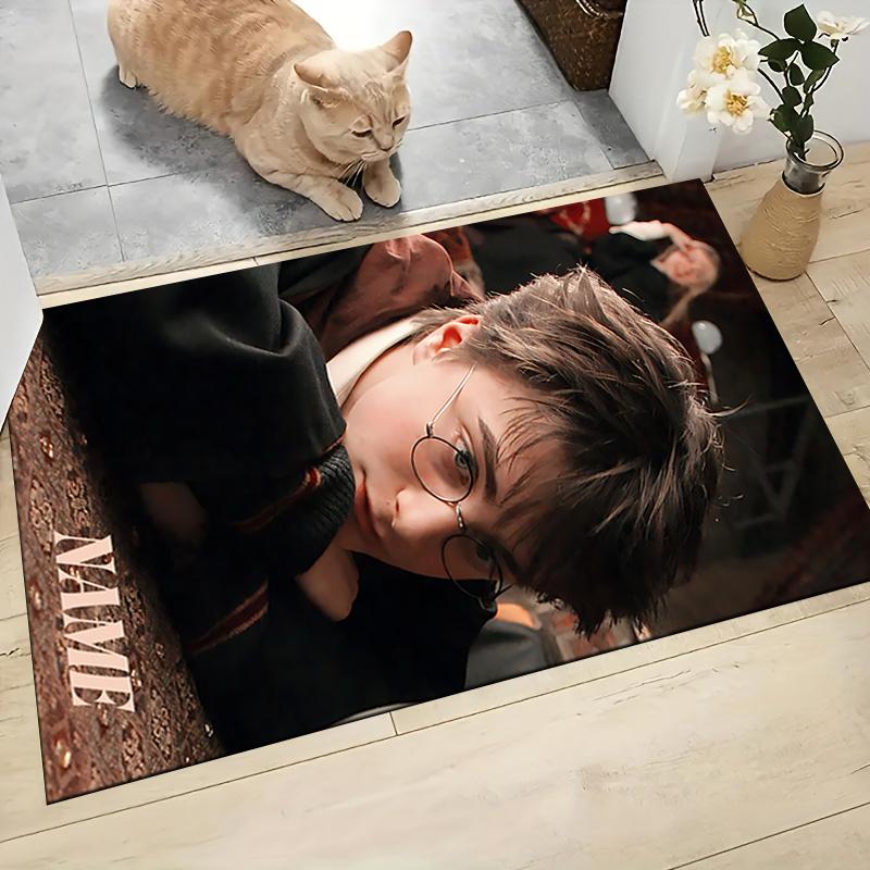 Custom Name "Harry Potter's Journey" Carpet Rug Customizable Soft Washable Anti-Slip Home Living Room Sofa Mats Personalized Rug. 090975