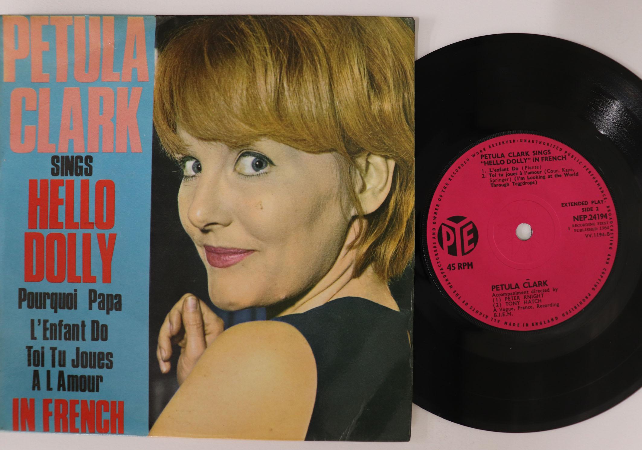 

7inch Record PETULA CLARK - Petula Clark Sings Hello Dolly In NEP24194 Pye Records 1964 UK Pop Used