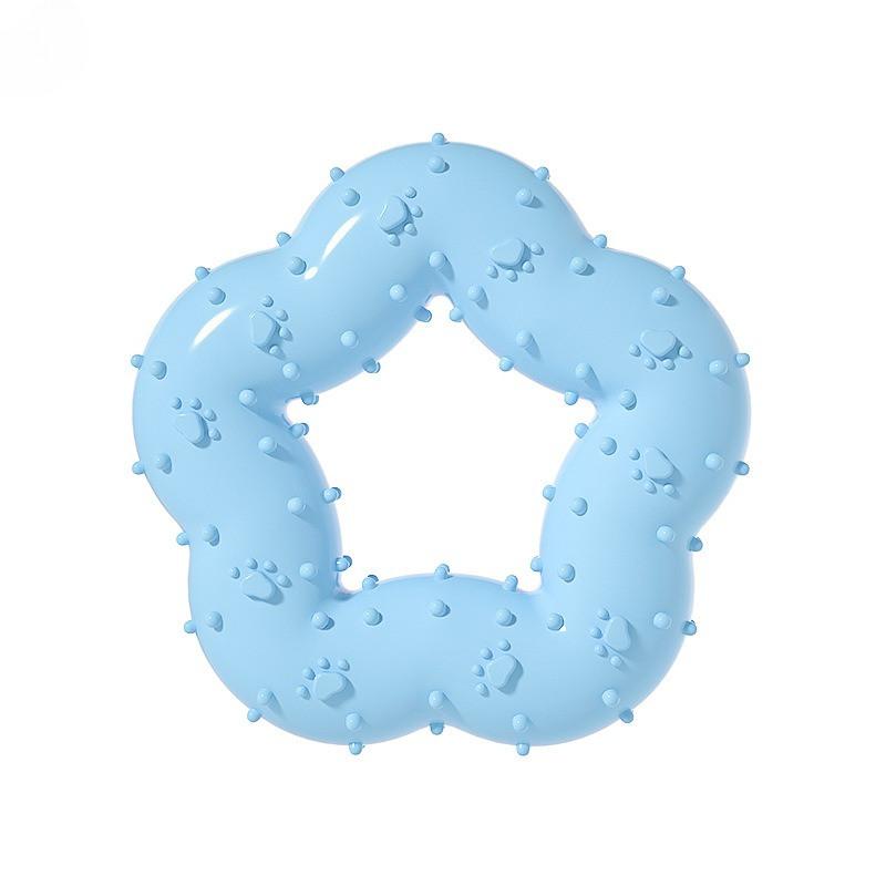 New Dog Chew Toysdual Ring Dog Bite Toys360 ° Healthy Toothcleaning Torelieve Pet Toothache DurableTRP Dog Toys Easy To Clean Cat Dog Interactive Toys