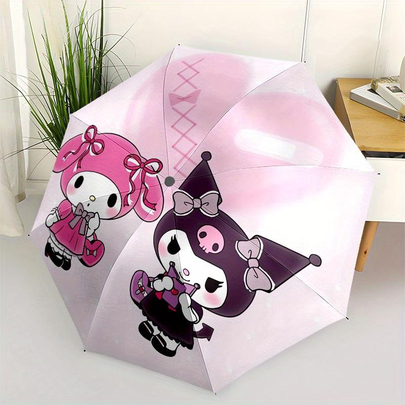 

1pc My Melody Kuromi Halloween Friendship Umbrella with Plastic Handle,Suitable for All Seasons Home Travel Outdoor UmbrellaSanlio014