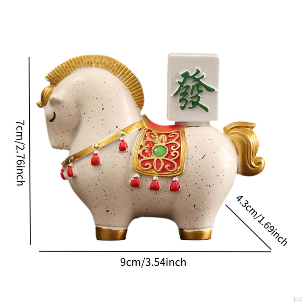 Pferdefigur Tierskulptur Keramik Tischdekoration für Kamin