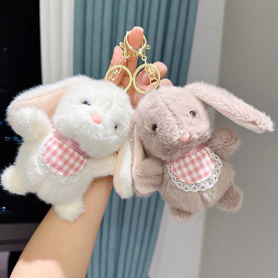 Lapin en peluche mignon et doux, peluche à longues oreilles, compagnon de sommeil amusant pour bébé, décoration délicate pour la maison, cadeaux pour enfants