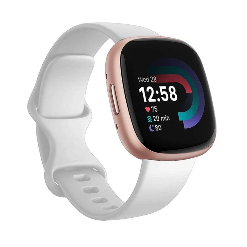 Sport Band For Fitbit Versa 3 Strap Smartwatch Wristband Accessories Watchbands Soft Silicone Bracelet For Fitbit Sense Versa3