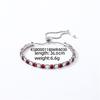 Dames Enkele Rij Diamant Kleurrijke Zircon Polka Dot Kristal Armband