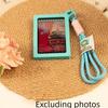 Blank Photo Frame Keychain Candy-Colored Photo Frame Keyring Insert Photo Split Key Pendant Diy Key Holder