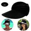 Polyamide Sun Protect Wide Brim Sun Women Outdoor Summer Open Top Hollow Cap Adult Sun Visor Travel Seaside Beach