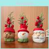 Christmas Resin Gnome Santa Snowman Miniature Decoration For Holiday Festive Decor