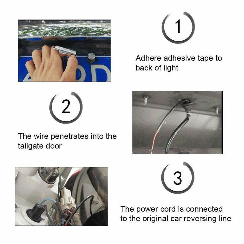 12-24V Car Truck Reverse Auxiliary Light High Brightness Night Reversing Parking LED Bulb Lights Universal Tail Lamp Tools