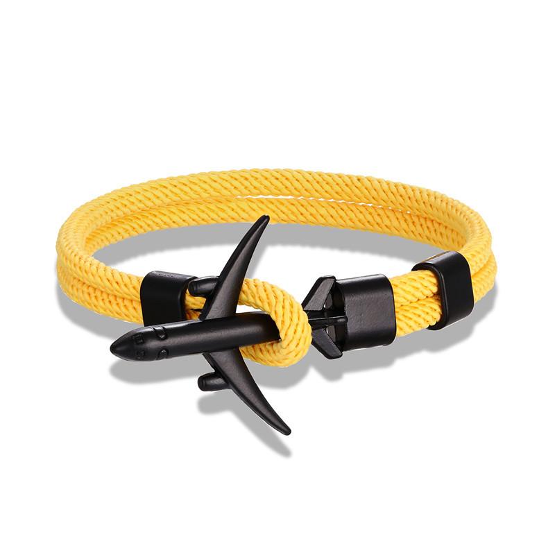 Trend Jewelry, Wind Jewelry, Men'S Polyester 550 Umbrella Rope Airplane Bracelet