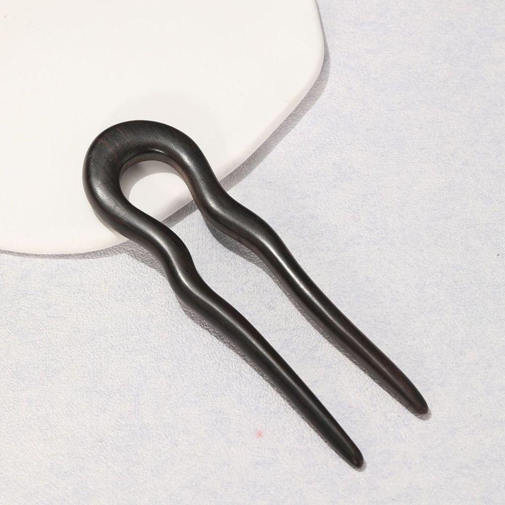 Retro Hair Forks U Shaped Ponytail Hair Bun Maker Wood Hairpins and Clips  Hair Accessories