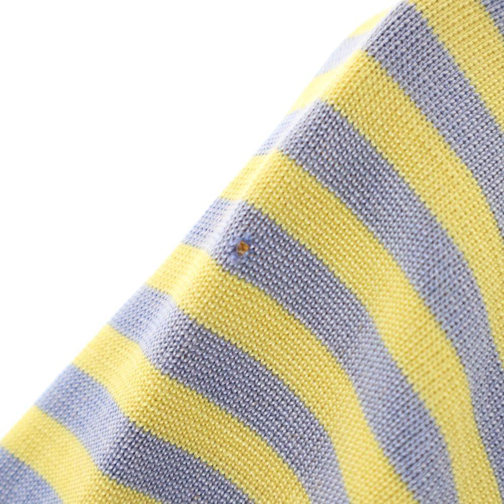 WILTON 50s Short sleeve Game shirt Polo shirt M Yellow x navy Old vintage Men's Used