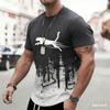 Sommer Europa und Amerika Tier Leopard T-Shirts Für Männer Street Fashion Kurzarm T-Shirts Frauen Oversized Tops T-Shirts Kleidung