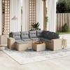 VidaXL Garden Lounge Set with Cushions 8 Pcs, Patio Sofas, Patio Furniture Set, Outdoor Furniture, Beige 3225562