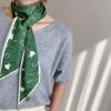 Fashion Neckerchief Skinny Hair Bands Women Silk Scarfs Long Headbands Bag Scarves 14x145cm Print Hairband Neck Scarf For Ladies