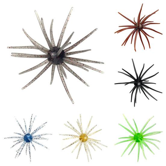 1/2 szt. 9 cm/2,8 g 11 cm/8,7 g Miękka przynęta Jeżowiec z pływającymi spódniczkami TPE Pływająca sztuczna przynęta Słodkowodna Słona woda Bas Pstrąg Snakehead Wędkarstwo