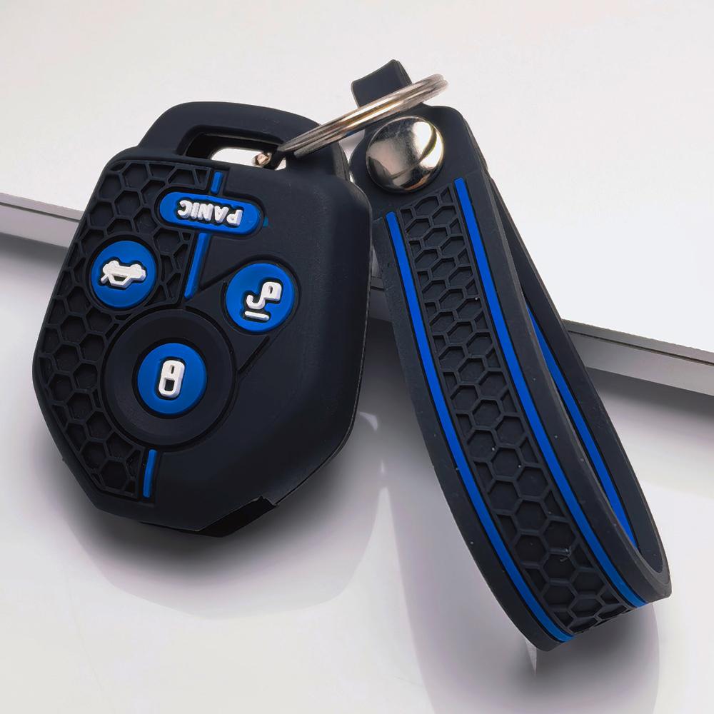 Key Fob Cover for Subaru Forester Impreza WRX STI Legacy Outback BRZ XV Non Slip Ergonomic Soft Key Shell for 4 Button Subaru Key Anti-Scratch Surface