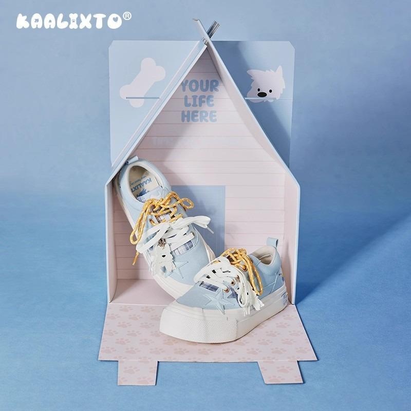 Canvas shoes platform heightening low-top canvas shoes breathable