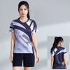 Quick-Dry Sport Set Badminton Tennis Pickleball Volleyball Men Women Athletic Wear Short Sleeve