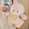 Fluffy Hair Penguin Plushie Stuffed Animal Blue/Pink Cuddly Penguin Dolls Peluche Plush Toy Sets for Birthday Surprise Gift Idea