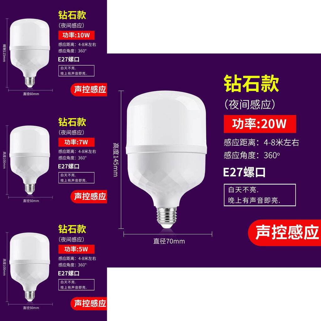 Smart Led Bulb With Motion Sensor For Indoor Night Lighting And Security