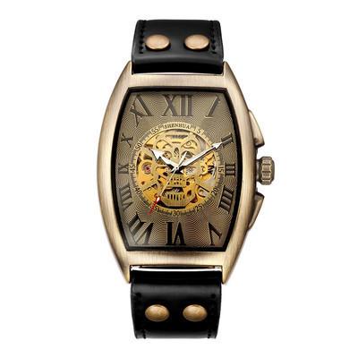 Shenghua Shenhua 9268 Cinturino per Orologio Meccanico da Uomo Fibbia a Rivetto Moda Orologio da Uomo in Bronzo