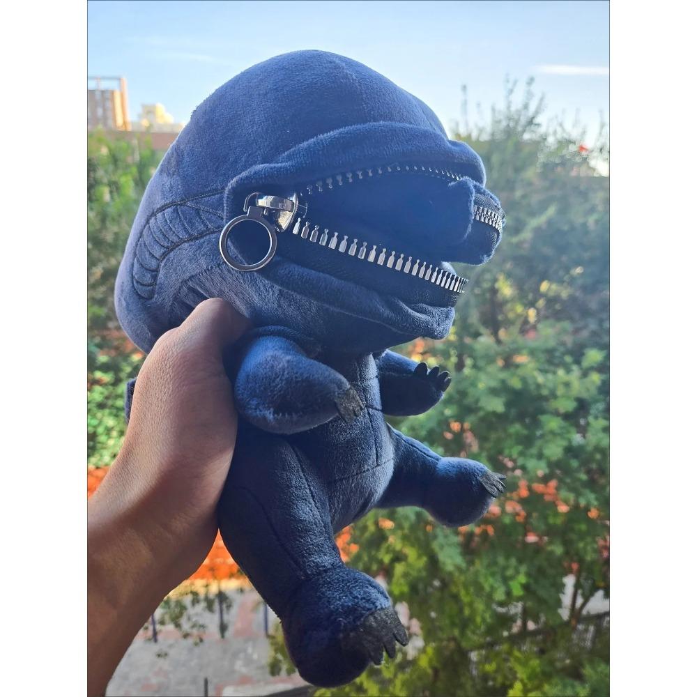 Păpuși de pluș Nou Extraterestru Xenomorf în Formă de Gură cu Fermoar Modă Kawaii Perne Umplute Jucării Ornamente de Cameră Desen Animat Cadou Surpriză