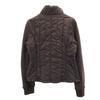 MAX&CO Quilted Elbow Patches Light Down Jacket Brown Women Used