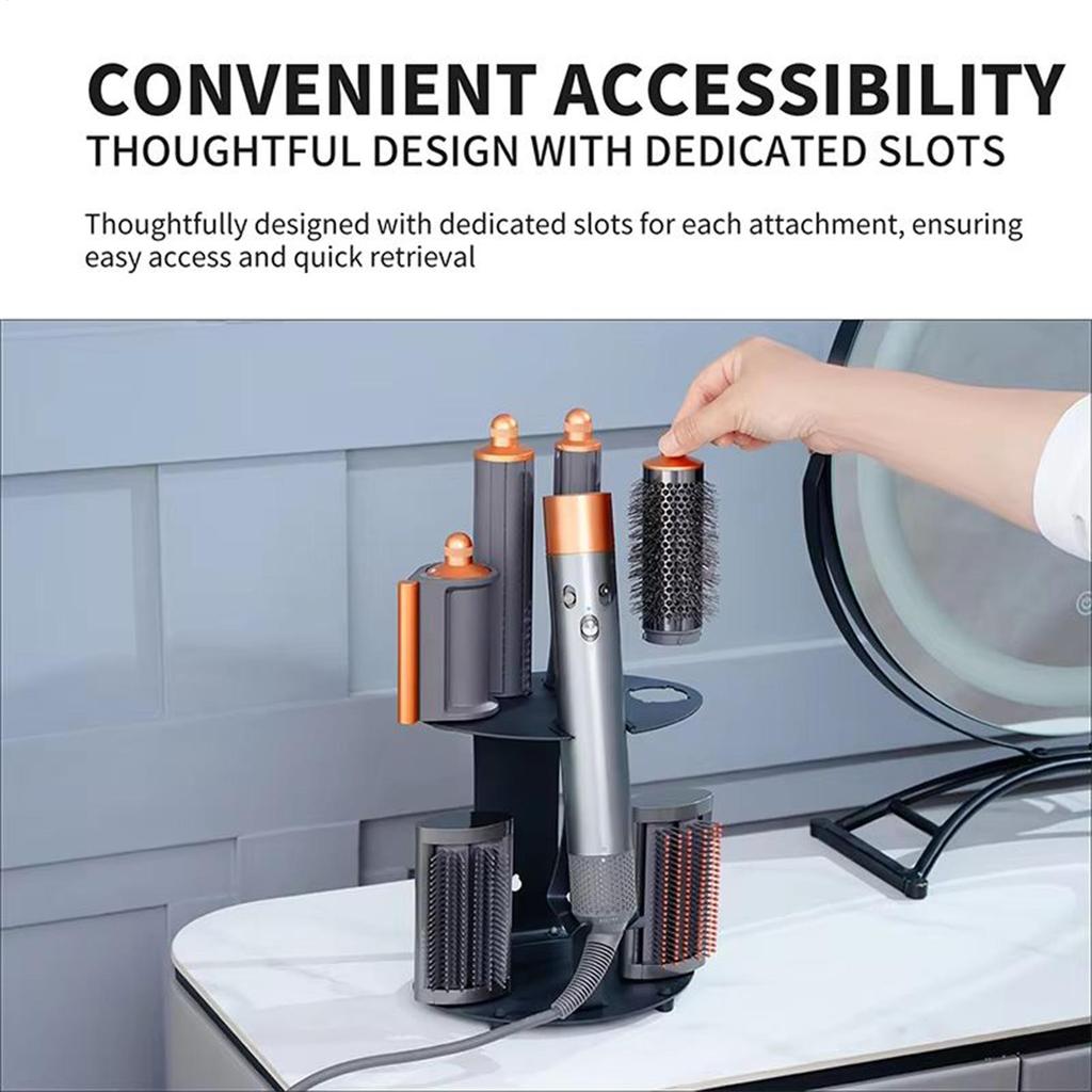 Curling Iron Holder Hair Styling Tools Rack Space Saving Wall Curling Iron Organizer for Dormitory Apartment Bedroom Salon