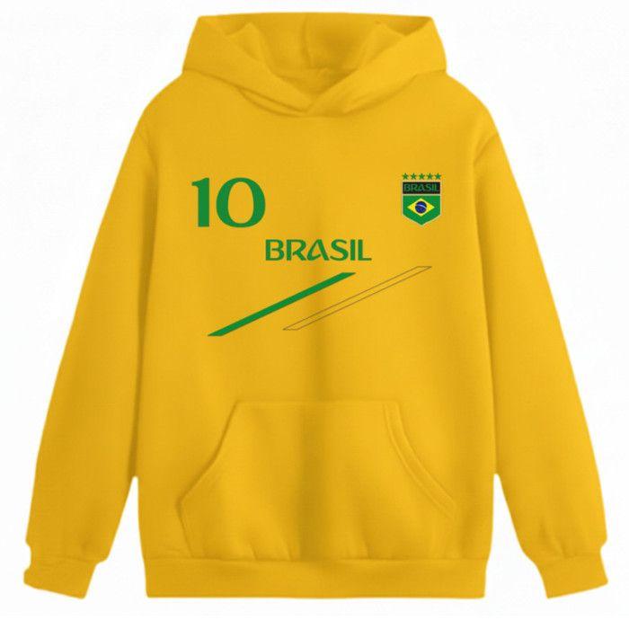 Jogging survêtement - Bresil - Enfant - Jaune - Manches longues - Football indoor