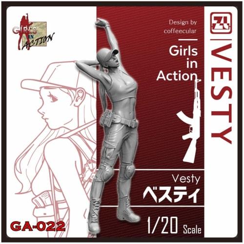 

Zlpla Tori Factory 1/20 Scale Resin Kit of Girls in Action Series Bestie (1 Figure) GA-022