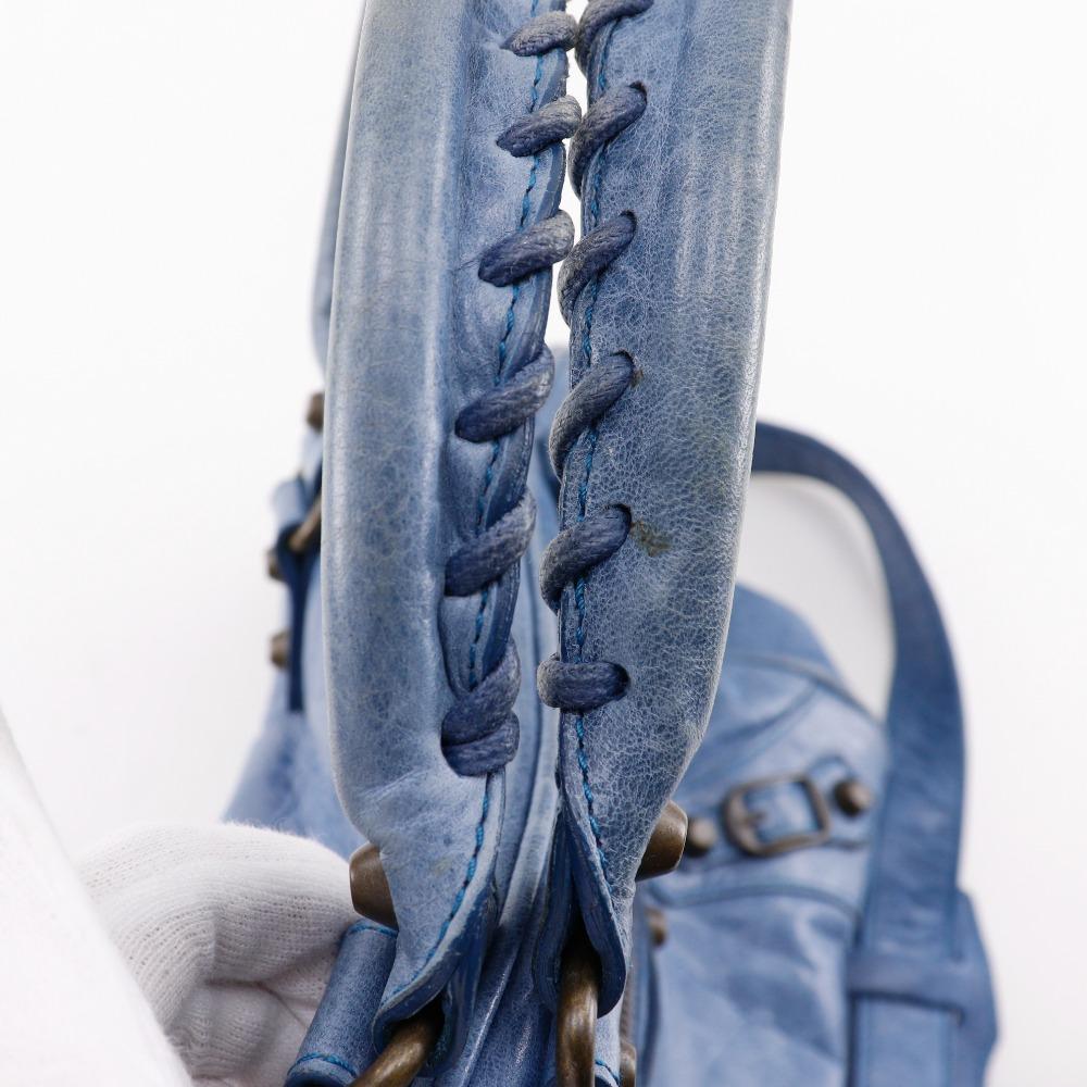 BALENCIAGA The Twiggy Handbag 145964 2WAYShoulder Blue leather Women Used