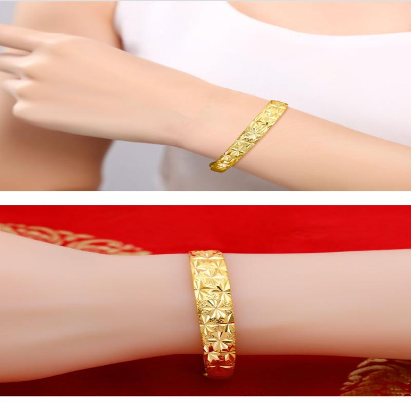 925 Sterling Silber Armreif Armband Für Damen Der Neue Feinschmuck Feine Sterne Retro Armband Schöne Solide Armreifen Geschenk