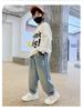 Boys' Cool Soft Denim Jeans: Stylish, Loose-Fit Sporty Trousers for Autumn 2025
