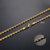 Minimalist Rope Chain Stainless Steel Choker Necklaces for Women 1-5MM Gold Color Metal Daily Wear Statement Collar Jewelry