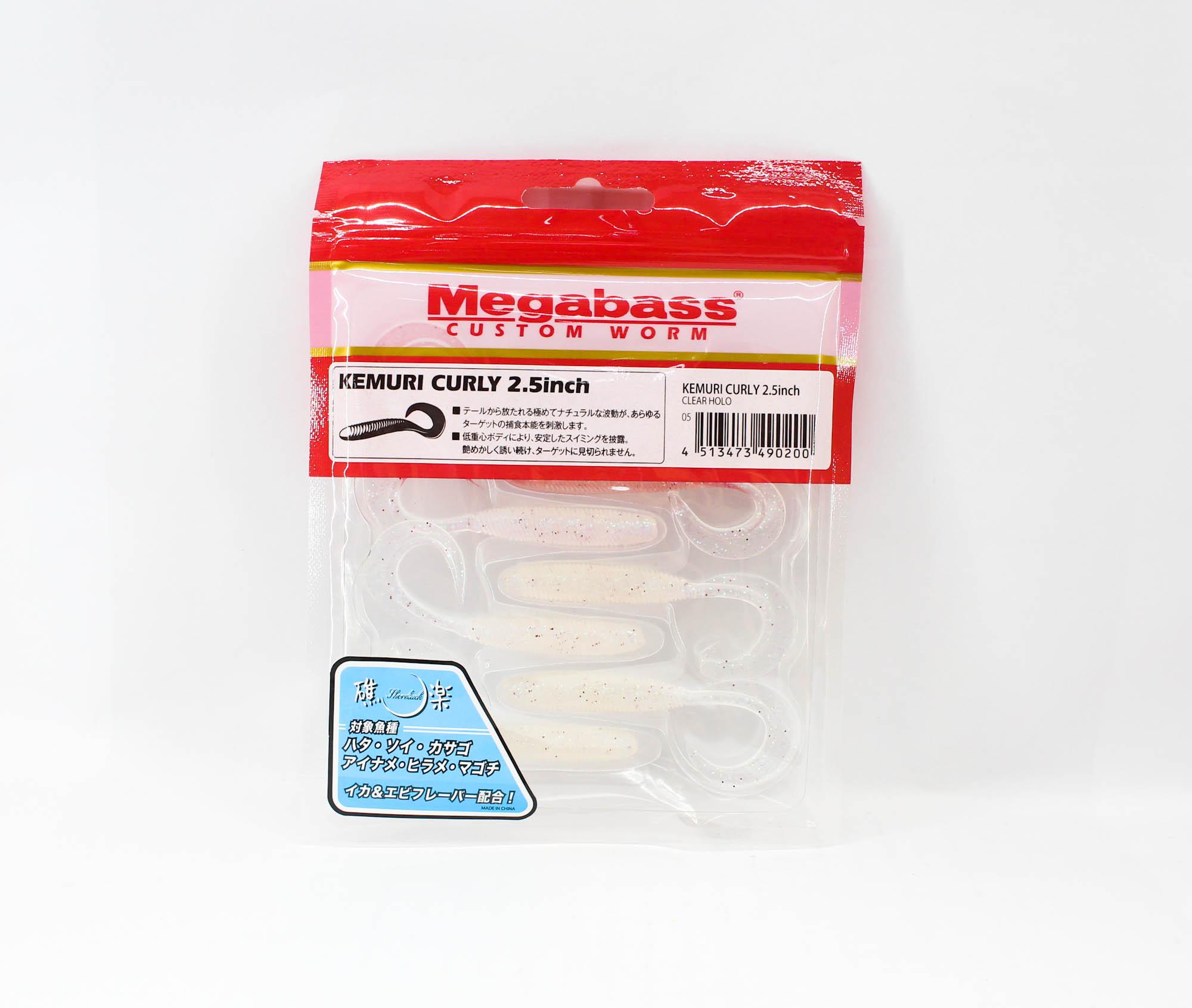 

Мягкая приманка Megabass Kemuri Curly 2,5 дюйма, прозрачная голография (0200)