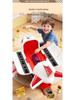 Kids' Transforming Helicopter and Fire Truck Toy Set with Small Airplane and Car