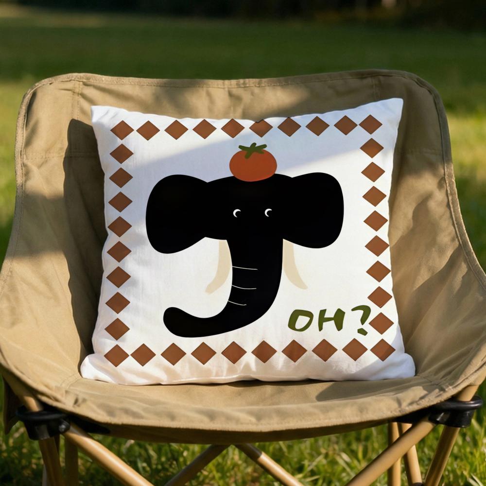 Classic Vintage Pattern Cushion Cover Soft Reversible Durable Pillow Cover MultiScene Use for Home Car Daily Comfort
