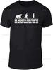 Be Nice To Fat People Bear Chase Funny Pub Joke Men's T Shirt Casual Harajuku Streetwear Comfort Breathe Tshirt Loose Soft Tees