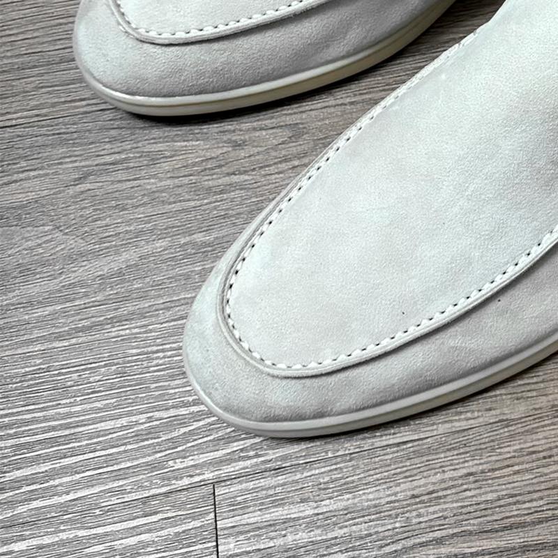 Colorful Loafers Casual All Real Leather Walking man's Shoes Sheepskin Suede