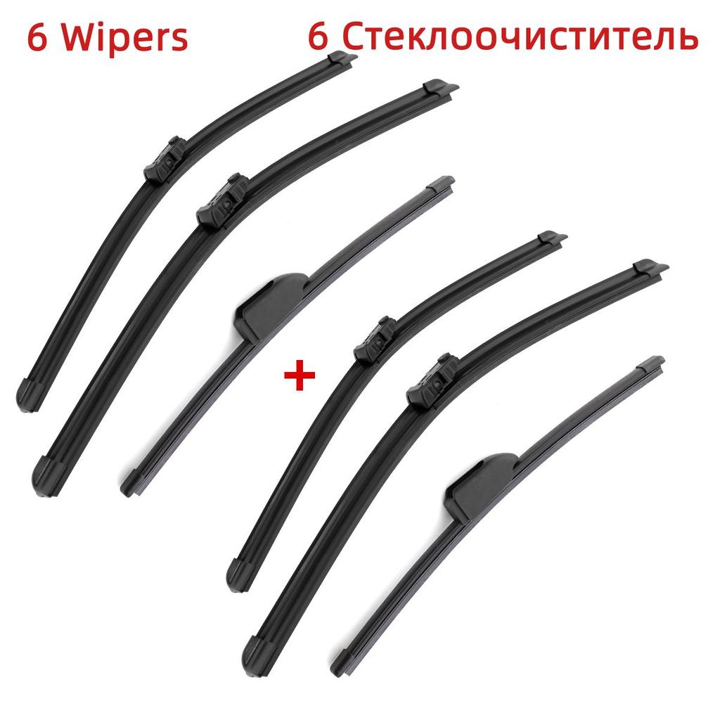 3PCS Wiper Blades For Jaguar F-PACE 2017-2020 26" 19" 13" Fit Front Windshield Windscreen Window Brushes Cutter Accessories 2017 2018 2019 2020
