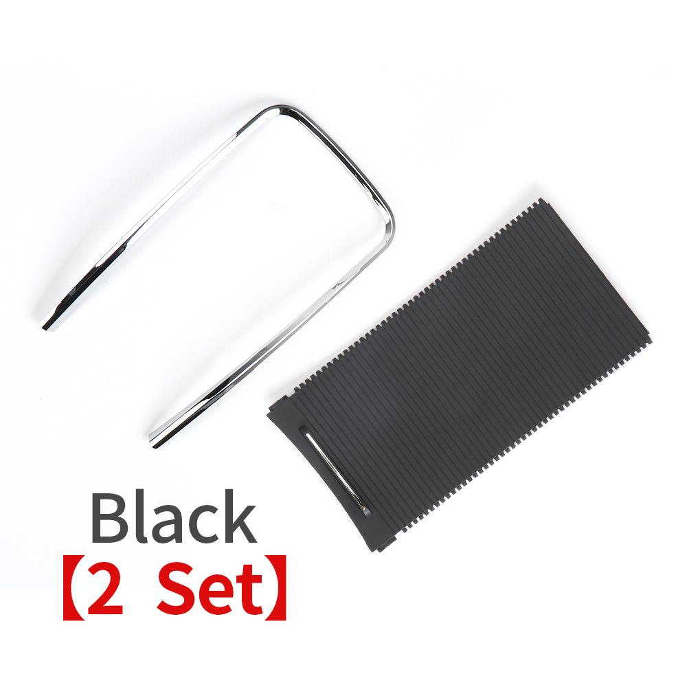 For Buick Lacrosse Car Sliding Shutters Cup Holder Roller Blind Cover Armrest Box Storage Box Strip Plating Trim Ring