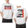 New Back Retro Turbo RWB 993 T Shirt Men Short Sleeve Hip Hop Street Boy Casual Tops Harajuku Drive Sport Car Fashion White Tees