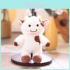 Portachiavi Peluche Mucca Piccola Carina Con Imbottitura in Cotone PP Per Bambini e Adulti